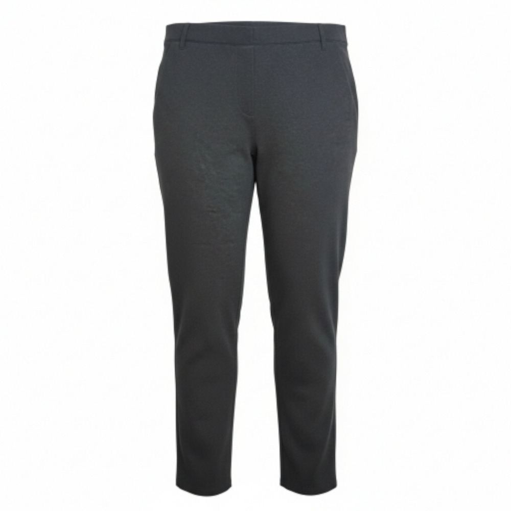 Quince Women's Charcoal Gray Stretch Pants XL Elastic Waist Comfort Fit